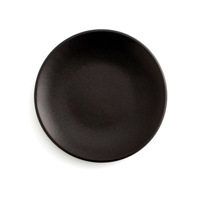 Anaflor Plato Churrasco Barro Negro 25 cm 8 Unidades - Apto Horno, Microondas, Fuego Directo y Lavavajillas - Apilable, Alta Resistencia