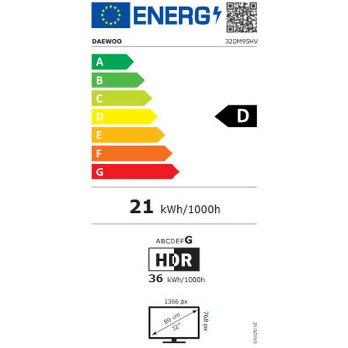 Smart TV Daewoo 32DM95HV 32" HD LED Inalámbrico HDR10 Direct-LED 1 Smart TV Daewoo 32DM95HV 32" HD LED Inalámbrico HDR10 Direct-LED 1