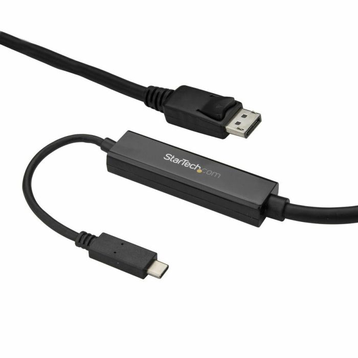 Adaptador USB C a DisplayPort Startech CDP2DPMM3MB 3 m Negro Adaptador USB C a DisplayPort Startech CDP2DPMM3MB 3 m Negro