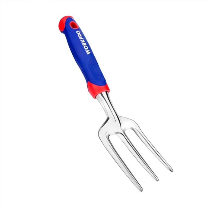 Workpro Horquilla de Mano para Plantar y Trasplantar, 290 x 82 mm, Mango Ergonómico