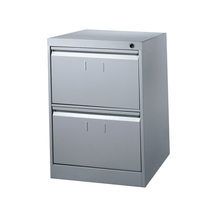 Blanca Fichero Cajones Metálico 2 Cajones Gris 70cm Alto 66.5cm Prof 50cm Ancho DIN A4 N.75 1