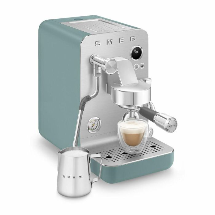 Cafetera Express de Brazo Smeg EMC02EGMEU Verde 1350 W 1 L 5 Cafetera Express de Brazo Smeg EMC02EGMEU Verde 1350 W 1 L 5