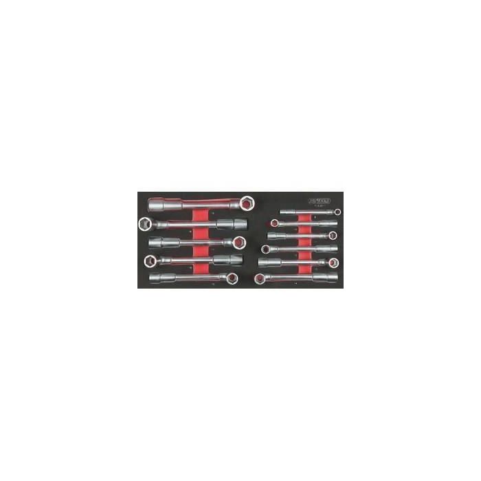 KS TOOLS 713.2011 Juego de llaves de vaso de 6 puntas, 11 piezas