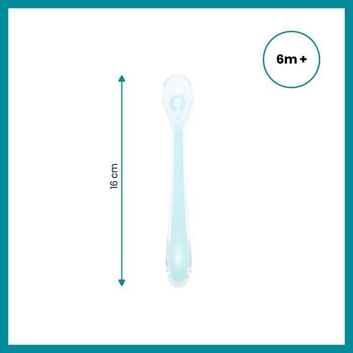 BABYMOOV Baby Spoons - Cucharas de silicona primera edad 3 BABYMOOV Baby Spoons - Cucharas de silicona primera edad 3