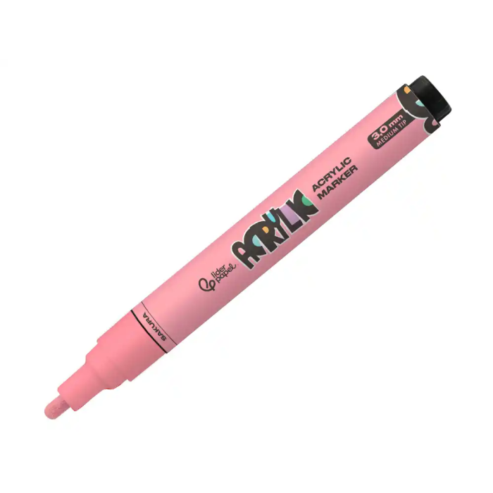 Liderpapel Rotulador Acrílico Base Agua Punta Redonda 3 mm Todo Tipo de Superficie Color Rosa Sakura 1 Liderpapel Rotulador Acrílico Base Agua Punta Redonda 3 mm Todo Tipo de Superficie Color Rosa Sakura 1