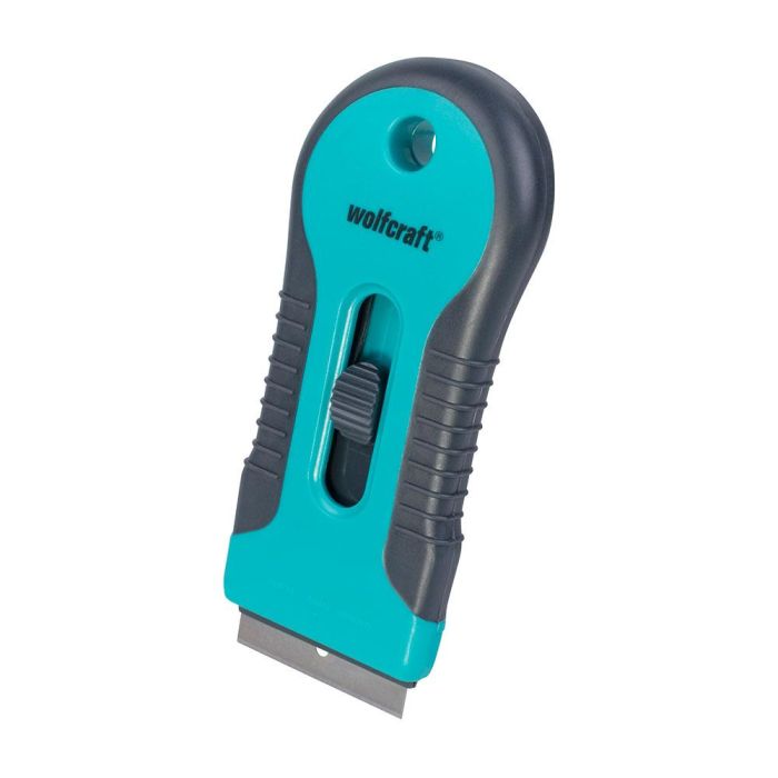 Wolfcraft Rascador de Plástico Bicomponente con Mango Ergonómico, Cambio de Cuchilla sin Herramientas, Compatible con Cuchillas de 38 mm 0 Wolfcraft Rascador de Plástico Bicomponente con Mango Ergonómico, Cambio de Cuchilla sin Herramientas, Compatible con Cuchillas de 38 mm 0