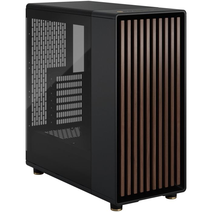 Fractal Design North Midi Tower PC Caja Negra Charcoal Black Window Clear ATX Micro ATX Mini ITX Acero Vidrio Templado 4