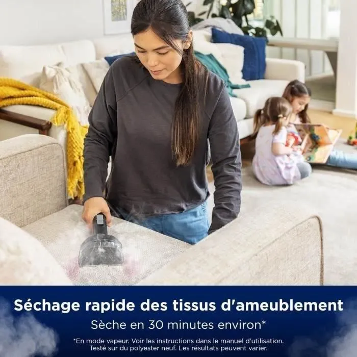 Bissell BIS0011120272123 Limpiador a Vapor para Alfombras, Coche y Azulejos - 1000 W - 3 Modos de Limpieza 3