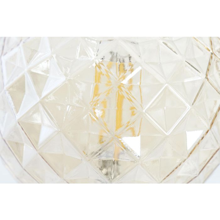 DKD Home Decor Bombilla Basicos Ambar Cristal LED E27 4W 12 x 16.5 x 12 cm 2