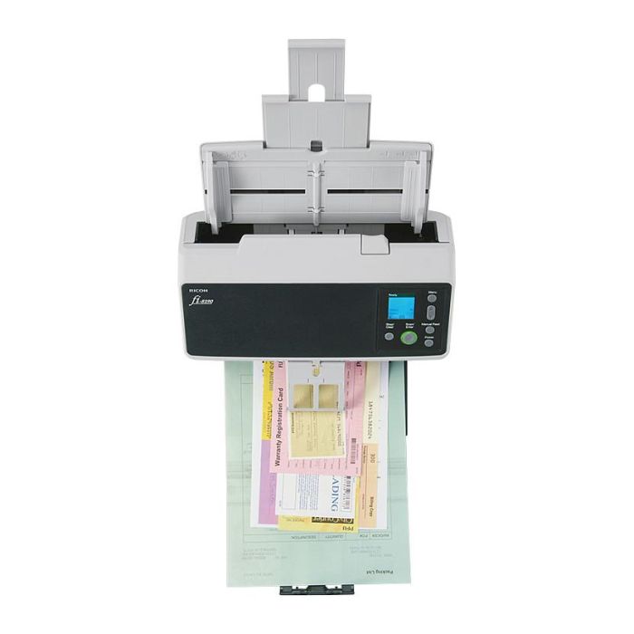 Ricoh fi-8190 Escáner Documentos - 90 ppm, Escaneo Dúplex, ADF + Alimentación Manual, Gris/Negro