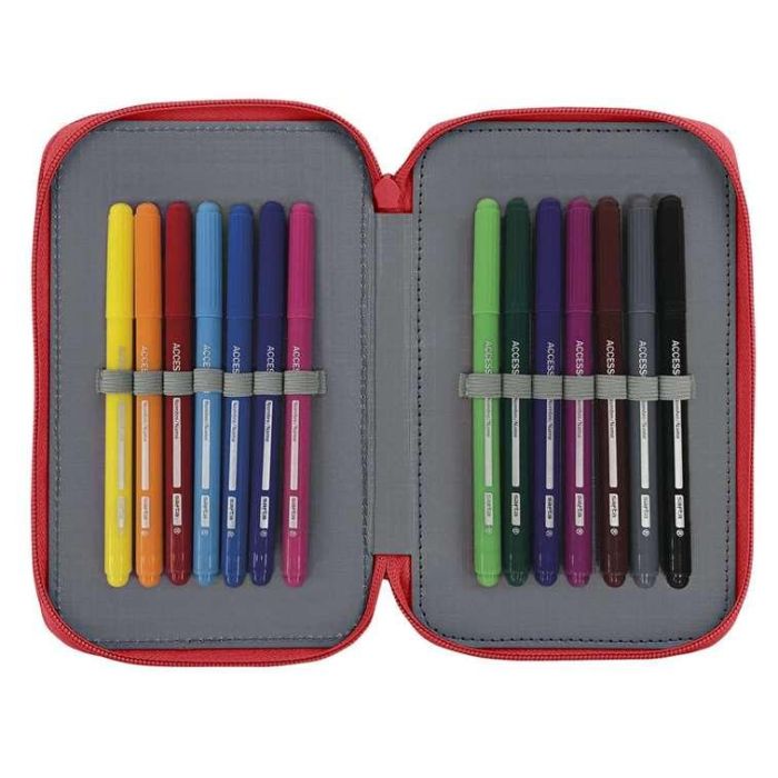 Plumier Escolar Safta Sporting De Gijon Doble Cremallera 28 Piezas 125x40x195 mm 1 Plumier Escolar Safta Sporting De Gijon Doble Cremallera 28 Piezas 125x40x195 mm 1