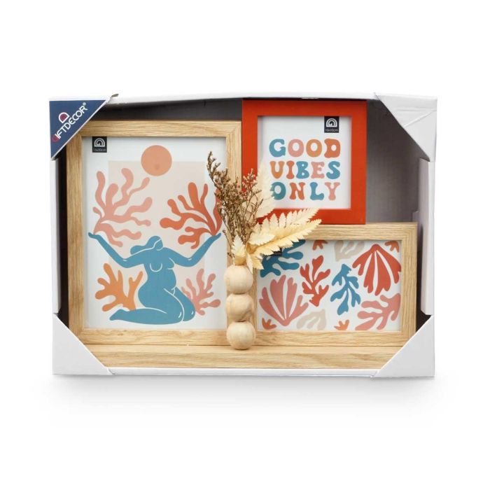 Portafoto 10X10Cm 10X15Cm Y 15X20Cm Con Ramillete Giftdecor (6 Unidades) 2 Portafoto 10X10Cm 10X15Cm Y 15X20Cm Con Ramillete Giftdecor (6 Unidades) 2