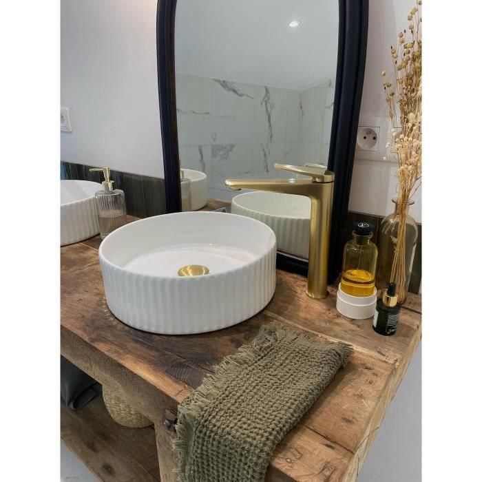 Edouard Rousseau - Grifo mezclador para lavabo GLOSS HIGH - Latón cepillado 3 Edouard Rousseau - Grifo mezclador para lavabo GLOSS HIGH - Latón cepillado 3
