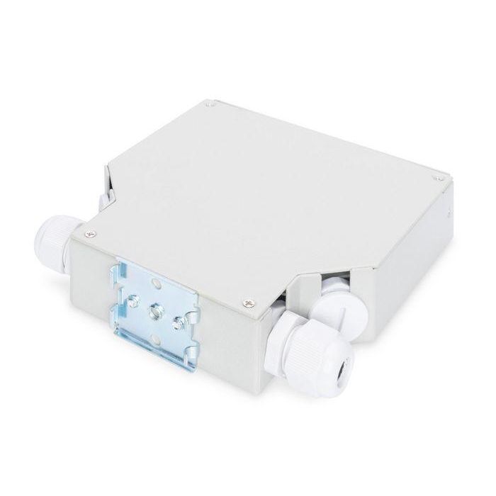 Digitus Caja de Empalme Carril DIN para 8 Acopladores LC/DX, Spleißbox Blanco, 125x130x35mm 1 Digitus Caja de Empalme Carril DIN para 8 Acopladores LC/DX, Spleißbox Blanco, 125x130x35mm 1
