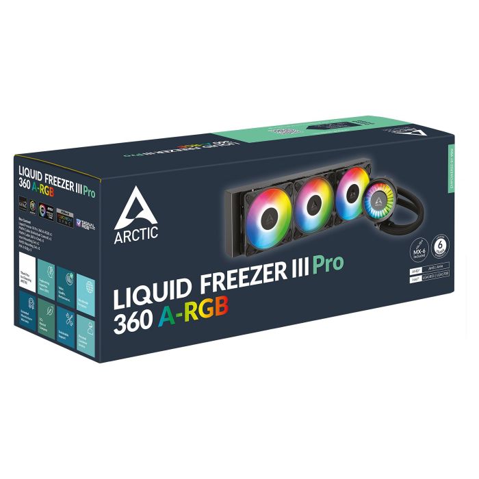 ARCTIC Liquid Freezer III Pro 360 A-RGB Refrigeración Líquida para Procesador Negra 5