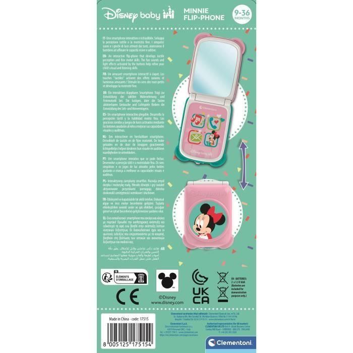 CLEMENTONI - Teléfono plegable - Minnie 4 CLEMENTONI - Teléfono plegable - Minnie 4