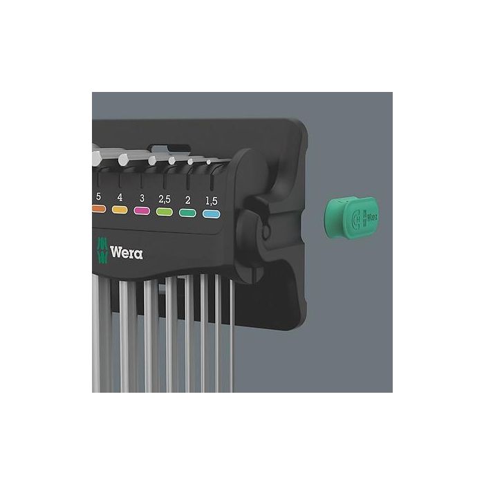 Wera 950/9 Hex-Plus 05022102001 - Juego de llaves Allen métricas de 9 piezas (1.5-10mm), cromadas 9