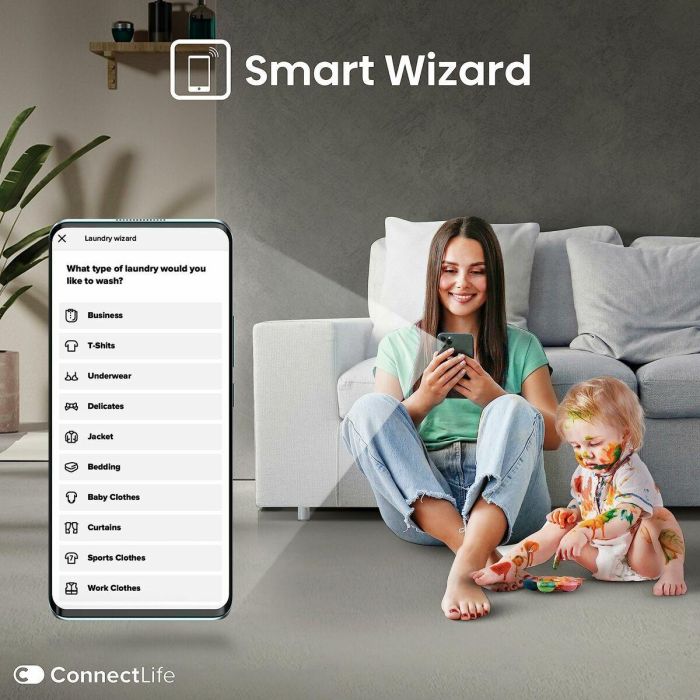 Lavadora Hisense WF5S1045BW 59,5 cm 1400 rpm 10,5 kg 10 Lavadora Hisense WF5S1045BW 59,5 cm 1400 rpm 10,5 kg 10