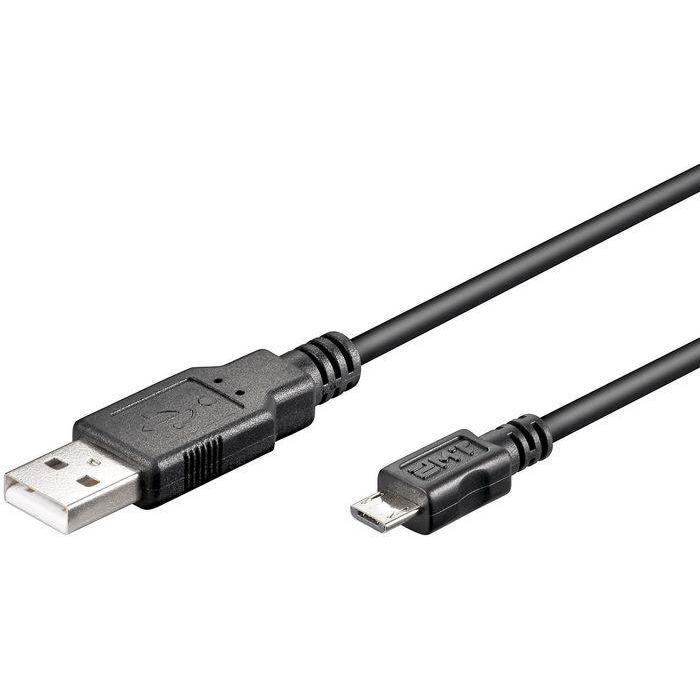 MicroConnect USB A to USB Micro B cable, Version 2.0, Black, 1m MicroConnect USB A to USB Micro B cable, Version 2.0, Black, 1m