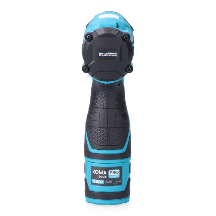 Koma Tools 12v-tpb-k Kit Taladro Percutor Brushless 12V 32Nm 2 Velocidades con Batería 2.0Ah, Cargador, Puntas y Maletín 3