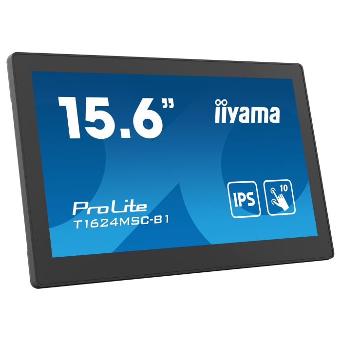 IIYAMA T1624MSC-B1 39.5cm (15.6") Full HD LED IPS Pantalla Táctil 10 Puntos 1920x1080 25ms 450cd/m² Negro IIYAMA T1624MSC-B1 39.5cm (15.6") Full HD LED IPS Pantalla Táctil 10 Puntos 1920x1080 25ms 450cd/m² Negro