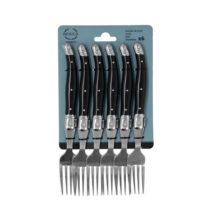 Set 6 Tenedores Acero Inox Illusion Bidasoa 21 cm- 1,8 mm 1 Set 6 Tenedores Acero Inox Illusion Bidasoa 21 cm- 1,8 mm 1