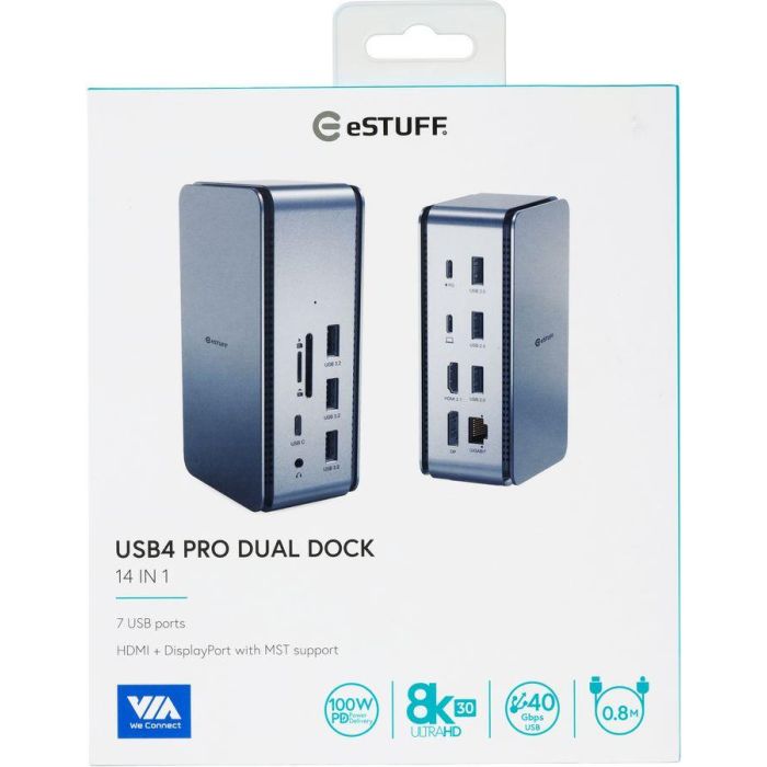 eSTUFF USB4 Pro Dual Dock (no power supply included) 7 eSTUFF USB4 Pro Dual Dock (no power supply included) 7