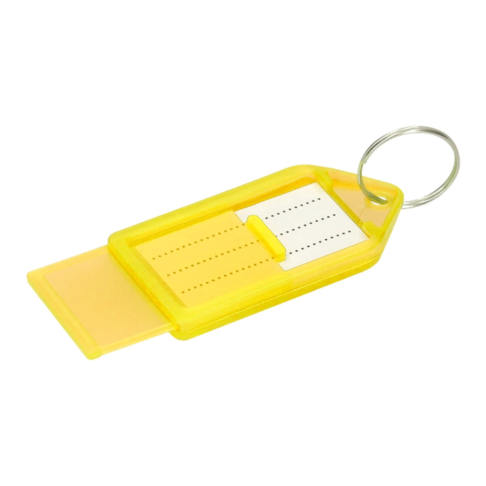 Q-connect Llavero Portaetiquetas Premium Color Amarillo Caja de 40 Unidades 7