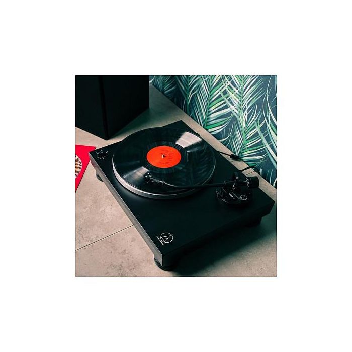 Audio-Technica AT-LP5X Tocadiscos de tracción directa Manual Negro con Salida USB y Previo MM/MC