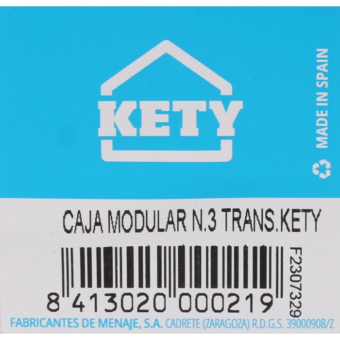 Kety Caja Ordenación Modular 22.5 cm x 8 cm x 5.3 cm (24 Unidades)