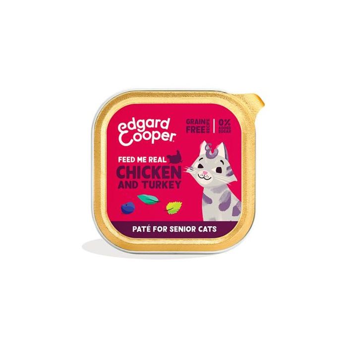 Feline Senior Pate de Pollo y Pavo - 16 Tarrinas de 85 gr - Comida Húmeda para Gatos Mayores Feline Senior Pate de Pollo y Pavo - 16 Tarrinas de 85 gr - Comida Húmeda para Gatos Mayores