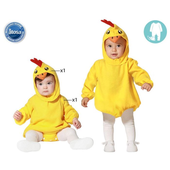 Disfraz Pollo Unisex Bebé 6-12 Meses Disfraz Pollo Unisex Bebé 6-12 Meses