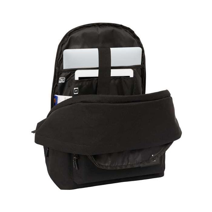 Safta Mochila Doble Portátil 15,6" USB F.C. Barcelona Chica Negro 31x44x18 cm 4 Safta Mochila Doble Portátil 15,6" USB F.C. Barcelona Chica Negro 31x44x18 cm 4