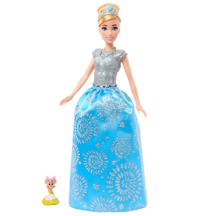 Mattel Disney Princess Cenicienta Royal Fashion Reveal Muñeca con Múltiples Conjuntos y Accesorios para Combinar 1