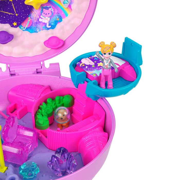 Polly Pocket JCB18 Juego de Exploración Espacial Juguete de Viaje 7