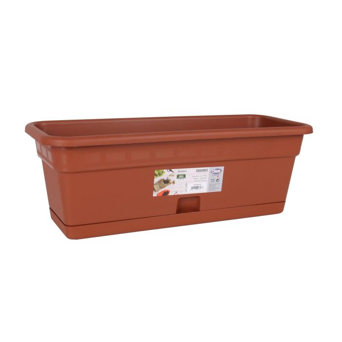 Jardinera con plato Squares 50x20 cm - Dem (8 Unidades) 4 Jardinera con plato Squares 50x20 cm - Dem (8 Unidades) 4