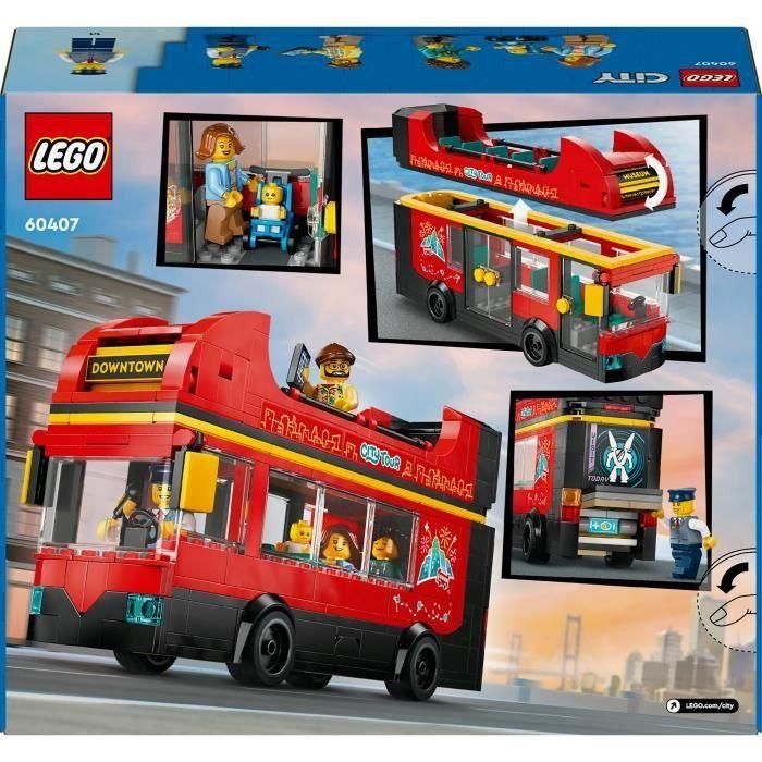 LEGO City 60407 Autobús Rojo de Dos Pisos, Autobús de Juguete, Vehículo para Niños a Partir de 7 Años 5 LEGO City 60407 Autobús Rojo de Dos Pisos, Autobús de Juguete, Vehículo para Niños a Partir de 7 Años 5