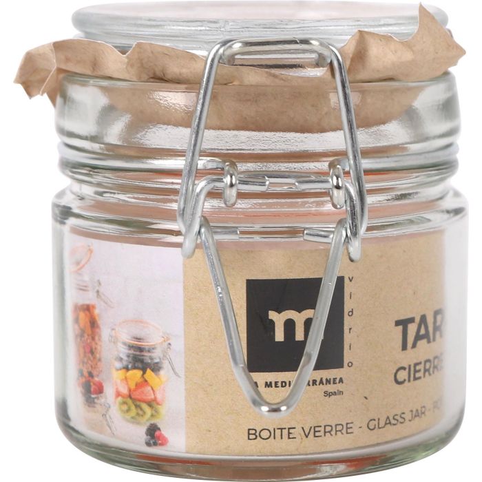 Tarro Hermético de Vidrio con Cierre Clip 100 ml - La Mediterranea (48 Unidades) 8 Tarro Hermético de Vidrio con Cierre Clip 100 ml - La Mediterranea (48 Unidades) 8