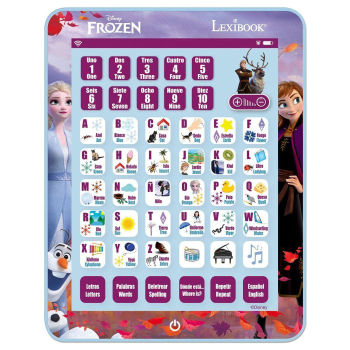 Lexibook Tablet Educativa Bilingüe Frozen Disney con 80 Actividades Interactivas Inglés-Español para Niños 3+ años 24.4x19x1.5 cm 4 Lexibook Tablet Educativa Bilingüe Frozen Disney con 80 Actividades Interactivas Inglés-Español para Niños 3+ años 24.4x19x1.5 cm 4