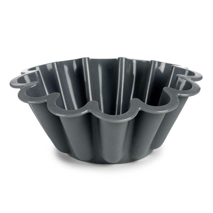 Molde para Repostería Kinvara HH477 Gris claro Gris oscuro Silicona 1,5 L 24,5 x 10 x 24,5 cm (6 Unidades) 4