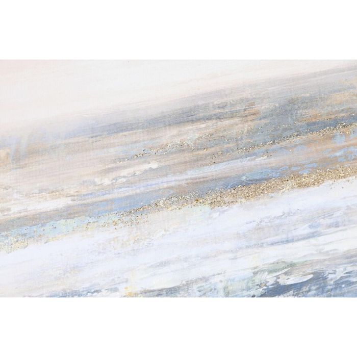 DKD Home Decor Cuadro Moderno Abstracto Azul Blanco, Materiales: Lienzo y PS, 153 cm Ancho x 53 cm Alto (2 Unidades) 2