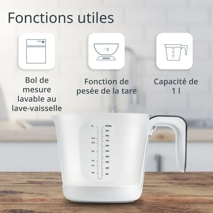 Ade Jarra graduada/balanza ADE4260075854526 Vidrio/Sintético 20,7 x 14,6 cm 4