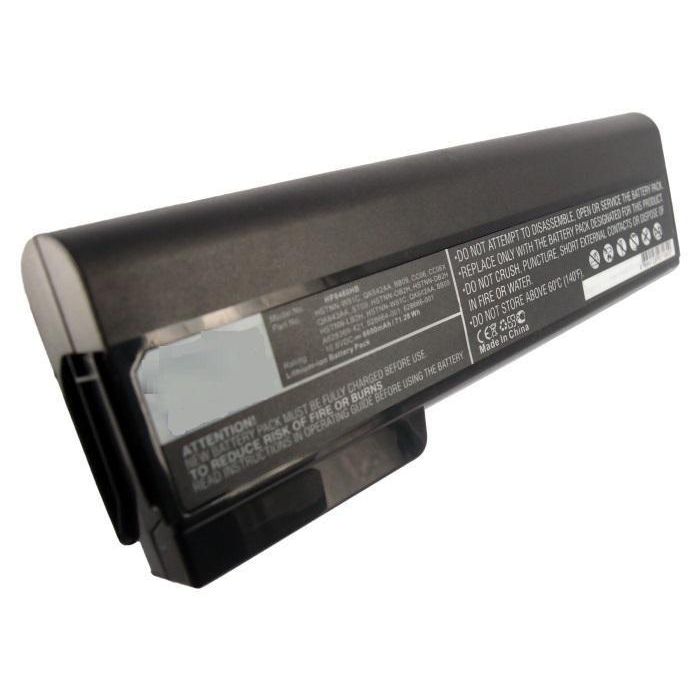 CoreParts Batería para Portátil Li-ion 71.28Wh 10.8V 6600mAh Negra, compatible con HP 6360t, EliteBook 8460p, EliteBook 8460w