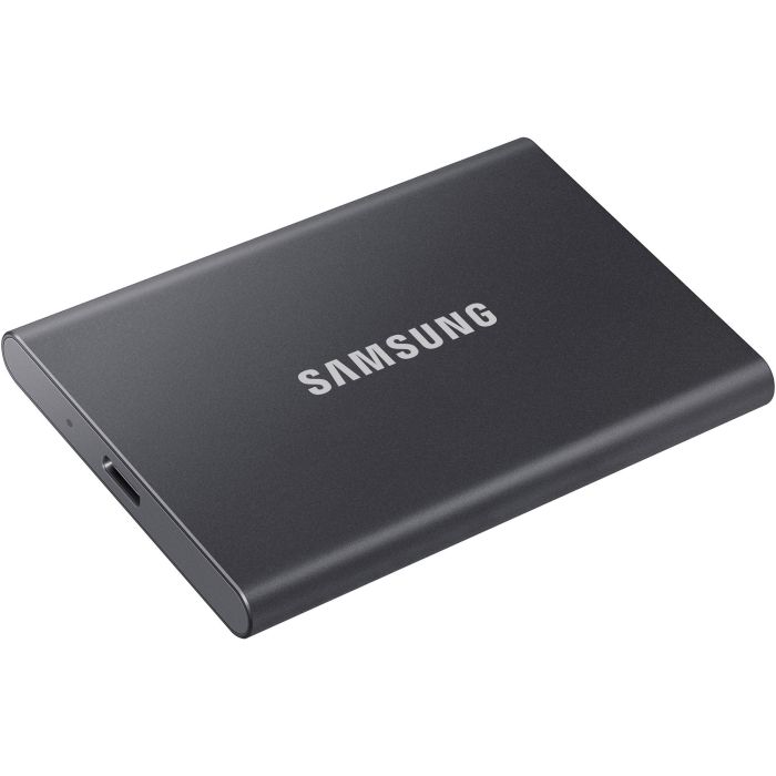 Samsung Portable SSD T7 2TB USB 3.2 Gen2 Tipo C Gris Titanio - NVMe, Lectura 1050MB/s, Escritura 1000MB/s, Aluminio 6
