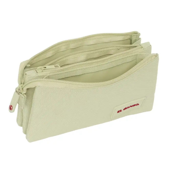 El Ganso Basics Portatodo Triple Beige 22x12x3 cm Edad mínima recomendada: 3 años 2
