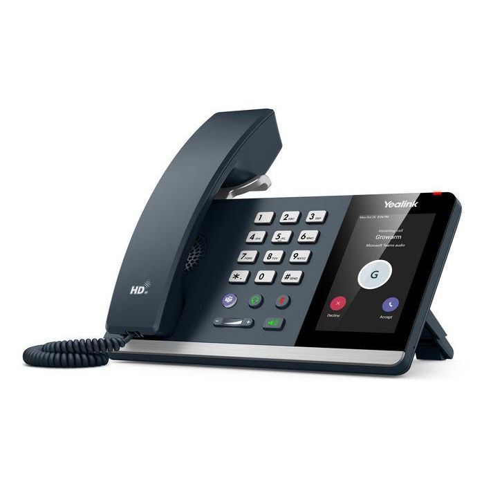 Yealink Teléfono IP Táctil 4" (480x800) Android 13 para Microsoft Teams, Audio HD, Wi-Fi 5, Bluetooth 5.2, PoE 3 Yealink Teléfono IP Táctil 4" (480x800) Android 13 para Microsoft Teams, Audio HD, Wi-Fi 5, Bluetooth 5.2, PoE 3