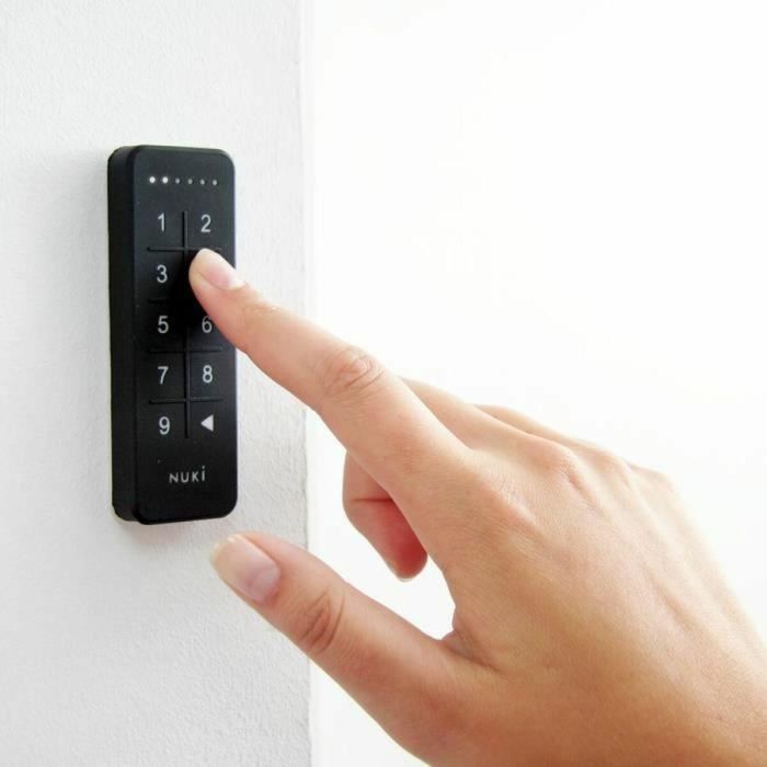 Nuki Teclado de código numérico para control de acceso sin llaves. Crea códigos personalizados para familiares, amigos, invitados – Negro 3