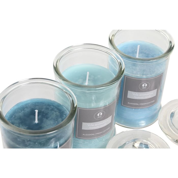 DKD Home Decor Vela de Cristal Colección Básicos Surtido Colores Azul, Verde y Turquesa, Ø 8 x 15 cm, Duración 75 Horas (Pack de 12) 1 DKD Home Decor Vela de Cristal Colección Básicos Surtido Colores Azul, Verde y Turquesa, Ø 8 x 15 cm, Duración 75 Horas (Pack de 12) 1