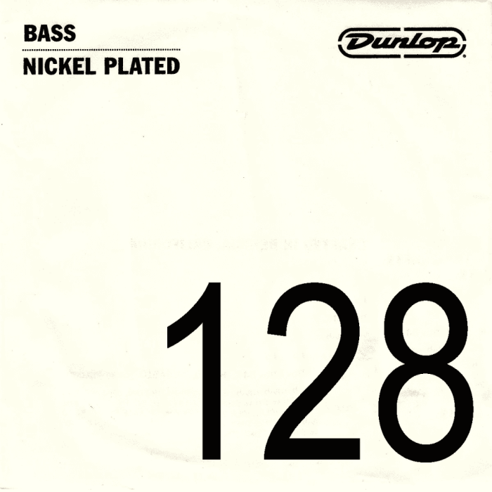 Cuerda Bajo Dunlop Nickel Entorchado .128 0 Cuerda Bajo Dunlop Nickel Entorchado .128 0