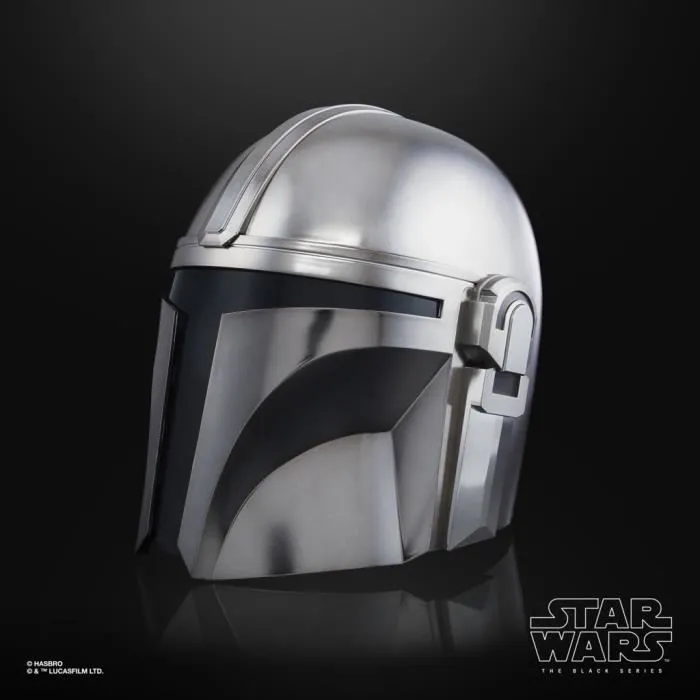 Hasbro Star Wars The Mandalorian Casco Electrónico Black Series Réplica 1:1 Ajustable LED 3